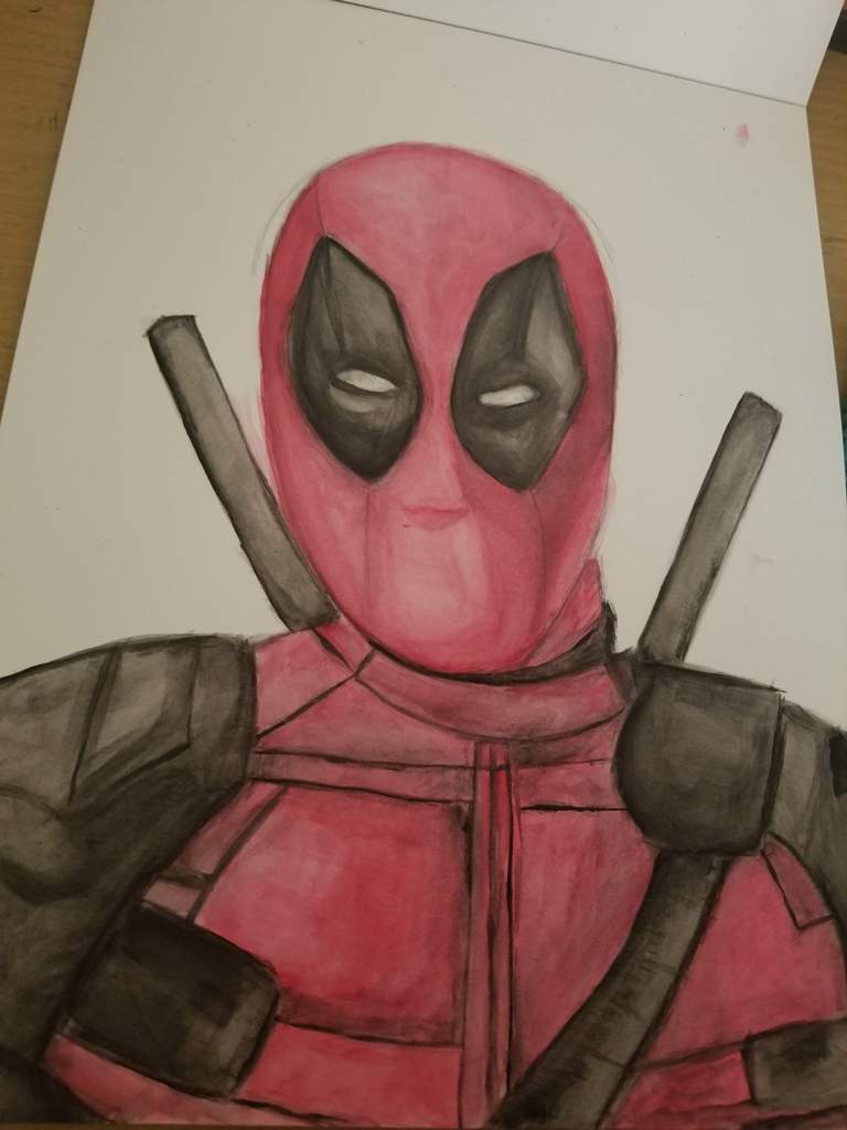 768x1024 Deadpool Watercolor Marvel Amino - Deadpool Watercolor