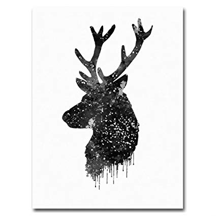 425x425 Style - Deer Head Watercolor