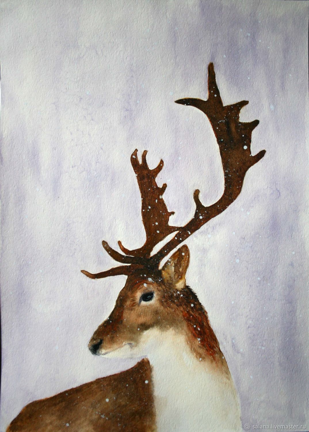 1074x1500 Deer. Watercolor Shop Online On Livemaster With Shipping - Deer Watercolor