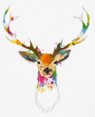 190x234 Watercolor Deer By Namo Spreadshirt - Deer Watercolor