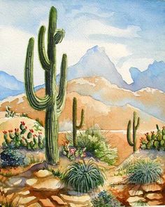 236x295 552 Best Art Desertsouthwest Images In 2018 Cactus - Desert Watercolor