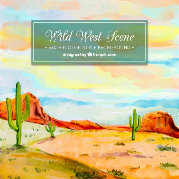 626x626 Watercolor Desert Background Stock Images - Desert Watercolor