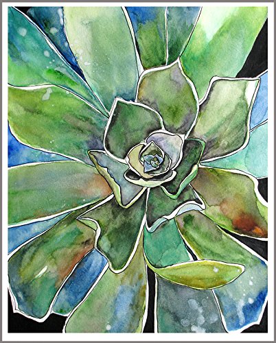402x500 Succulent Wall Art Agave Art Prints Green Desert Plant - Desert Watercolor