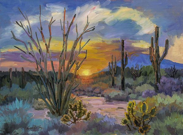 600x444 Sonoran Desert Painting - Desert Watercolor Paintings