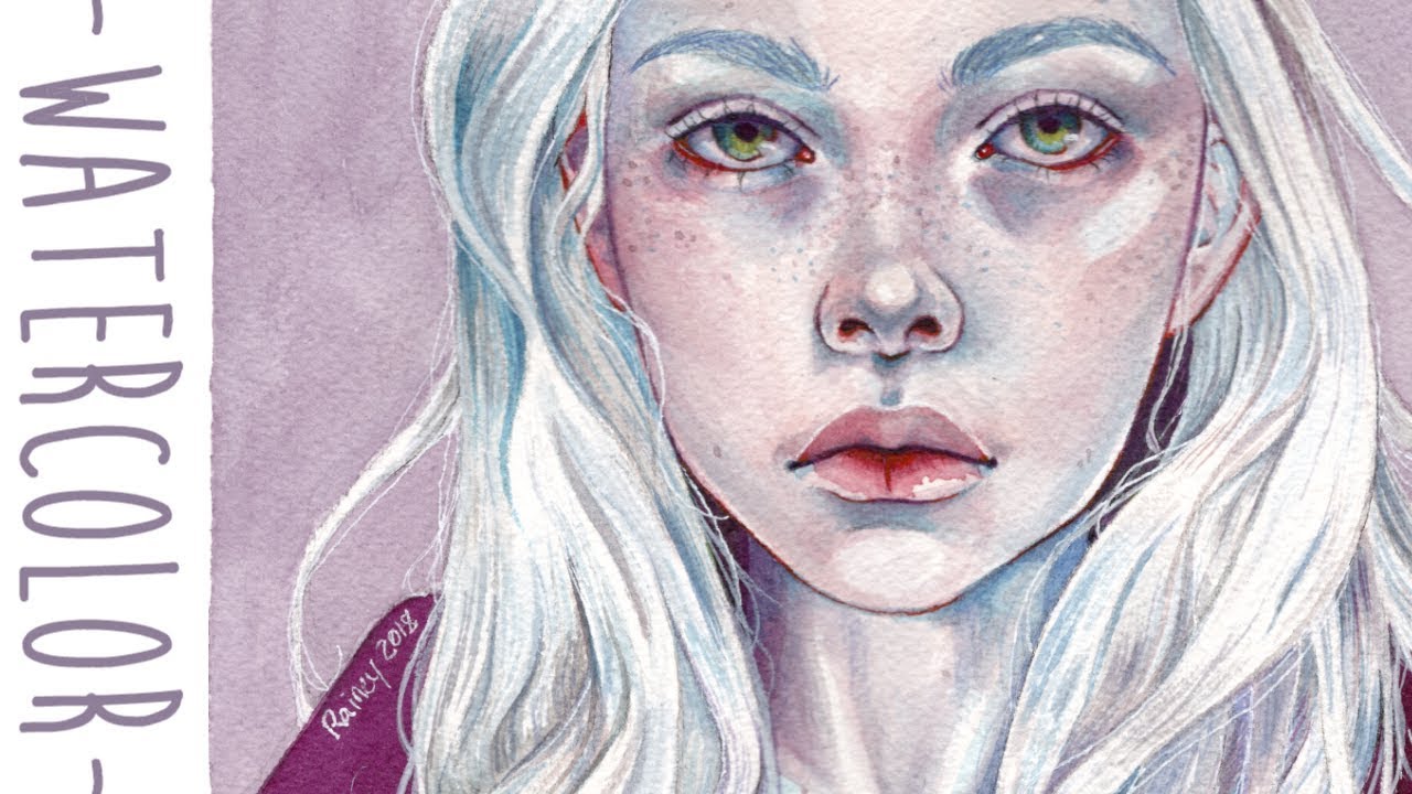 1280x720 Detailed Watercolor Painting Process - Detailed Watercolor