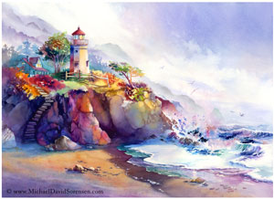 300x218 Art Galleries On The Oregon Coast - Detailed Watercolor
