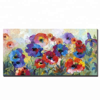 350x350 Cheap Price Watercolor Rich Detailed Modern Flower Oil Painting On - Detailed Watercolor