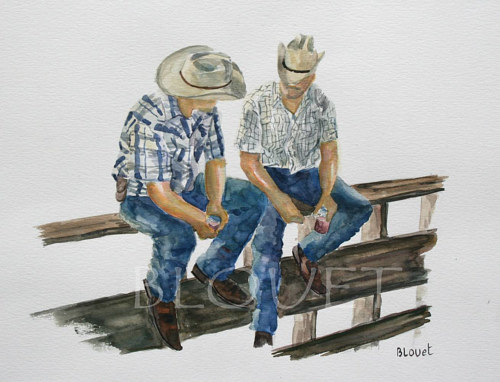 500x382 Detailed, Gestural Watercolor By Sophie Blouet - Detailed Watercolor