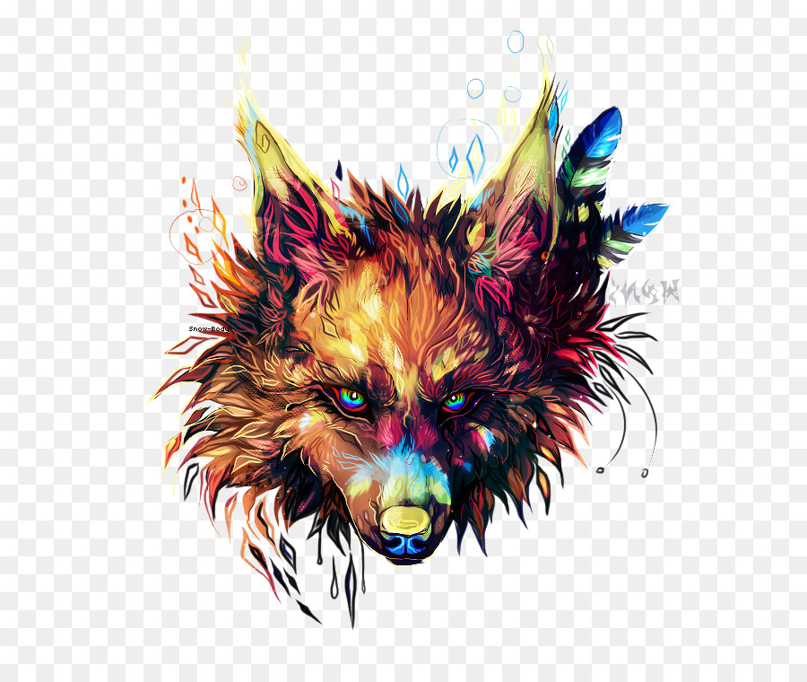 900x760 Download Human Body Snow Gray Wolf Watercolor Animals - Deviantart Watercolor