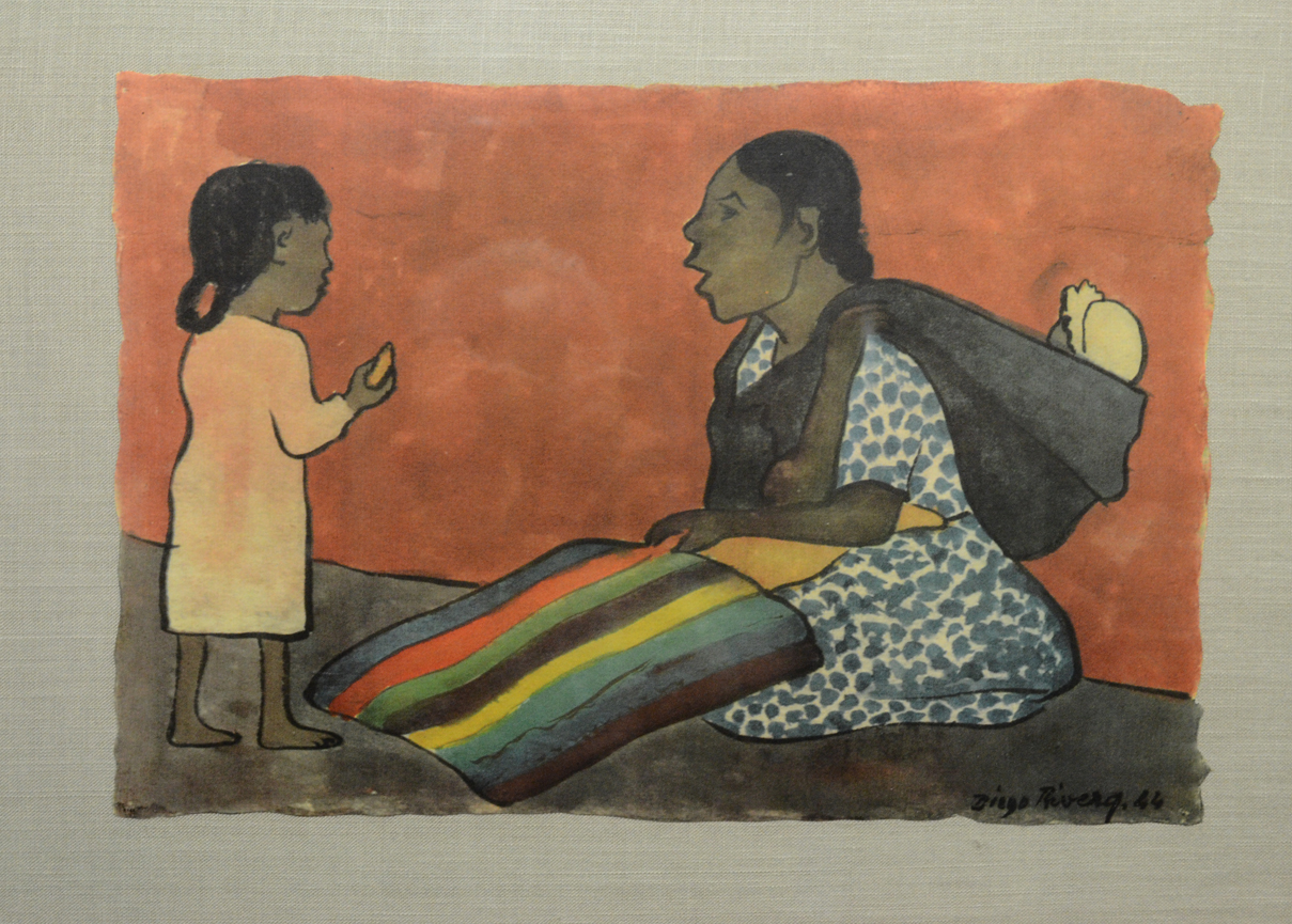 1209x865 I Have What It Seams To Be A Diego Watercolor. The Actual Size Of - Diego Rivera Watercolor