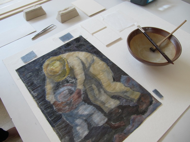 750x563 Rehousing A Diego Rivera Watercolor By The Experiment Station - Diego Rivera Watercolor