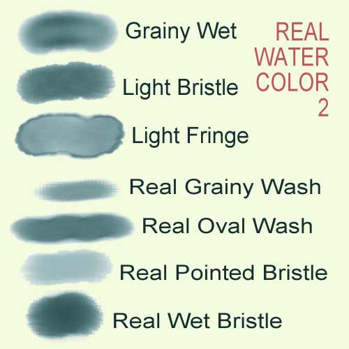 500x500 Corel Painter Real Watercolour Brushes 4. - Digital Watercolor Brushes