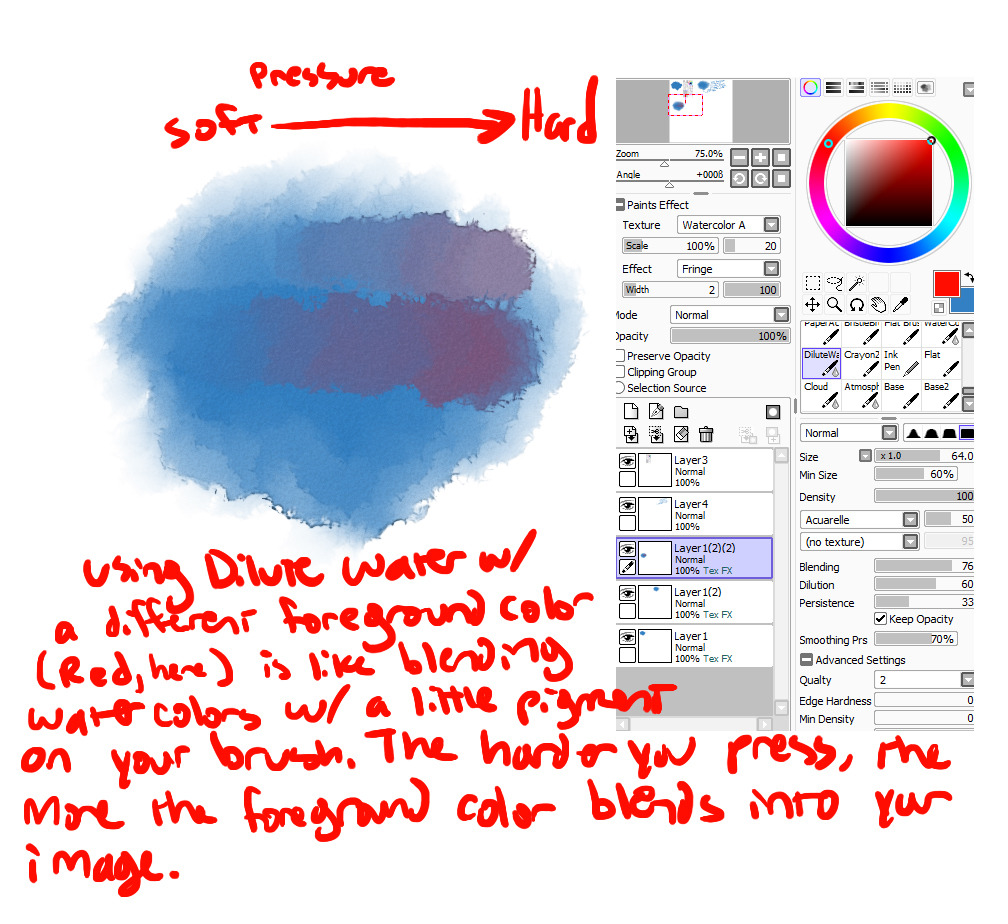 1008x924 Tutorial Brushes Sai Brush Settings Digital Watercolor Sai Painter - Digital Watercolor Brushes