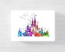 225x180 Disney Castle Canvas Ebay - Disney Castle Watercolor