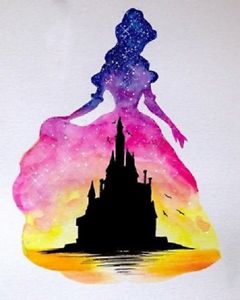 240x300 Princess And The Disney Castle 5d Diy Diamond Painting Ebay - Disney Castle Watercolor