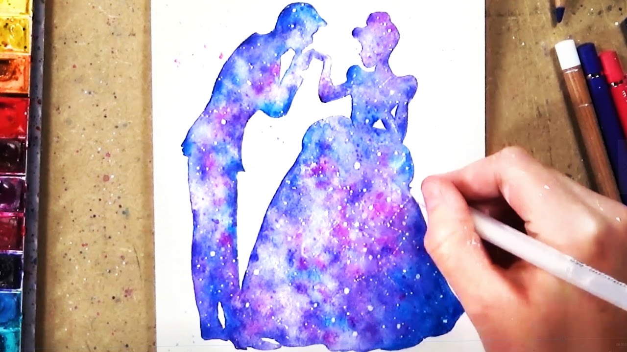 1280x720 How To Paint A Disney Silhouette - Disney Watercolor