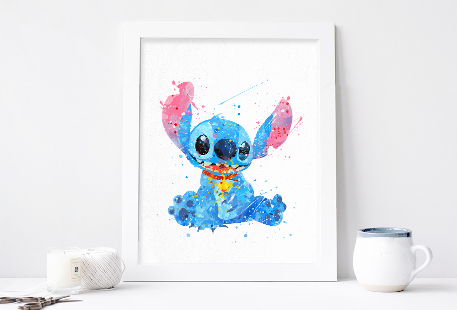 922x626 Lilo And Stitch Disney Print Download - Disney Watercolor