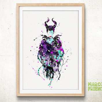 354x354 Maleficent Disney - Disney Watercolor