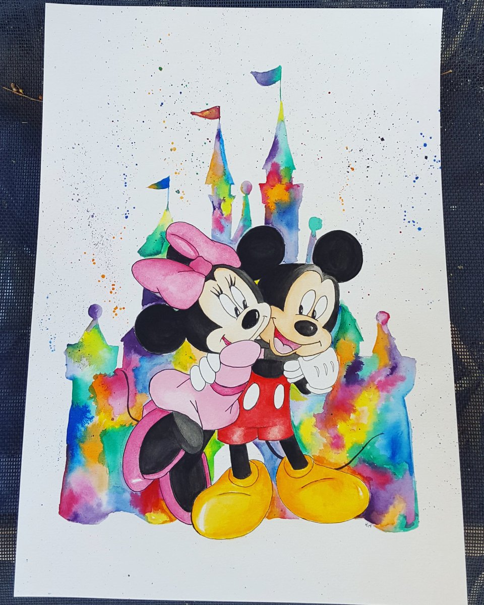 960x1200 Kelly Huddy On Twitter If - Disneyland Watercolor