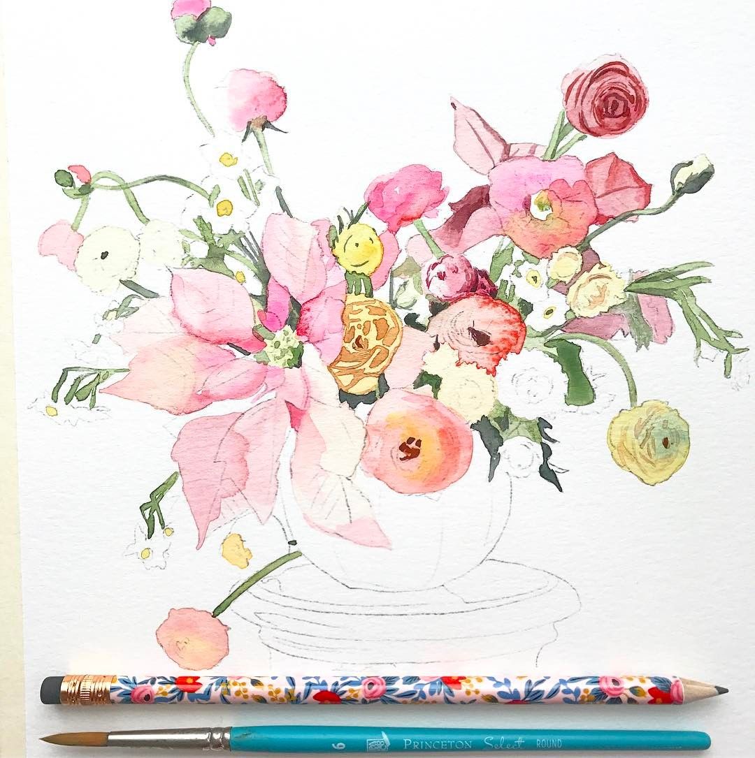1080x1085 Watercolor Paintings Watercolor Art, Watercolor Flowers, Diy - Diy Watercolor Flowers
