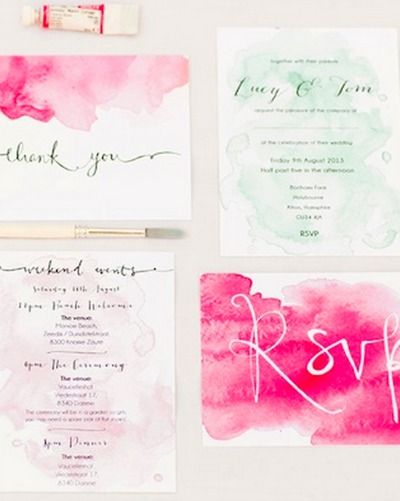 400x501 Diy Watercolor Wedding Invitations 43 Best Watercolor Wedding - Diy Watercolor Invitations