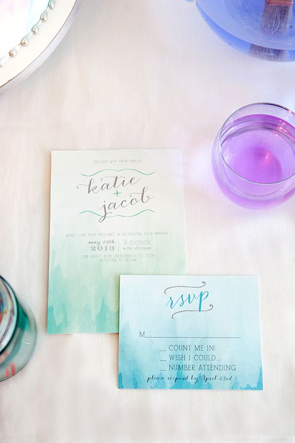 600x902 Easy Diy Watercolor Invitation Tutorial Sweet Violet Bride - Diy Watercolor Invitations