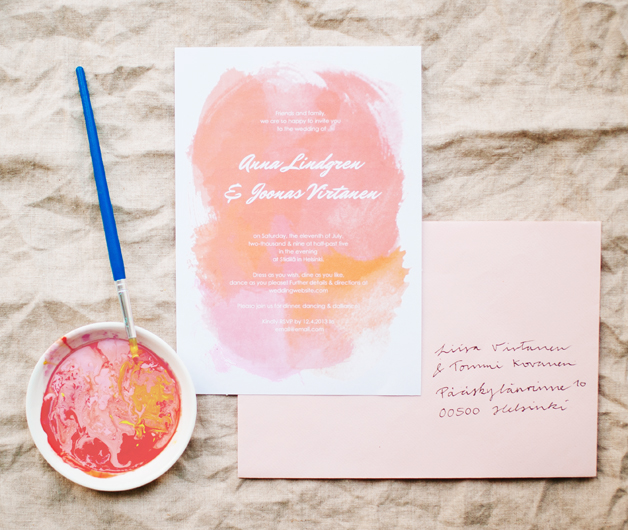 628x530 Free Printables Pink, Purple Amp Blue Watercolor Invitations Diy - Diy Watercolor Invitations