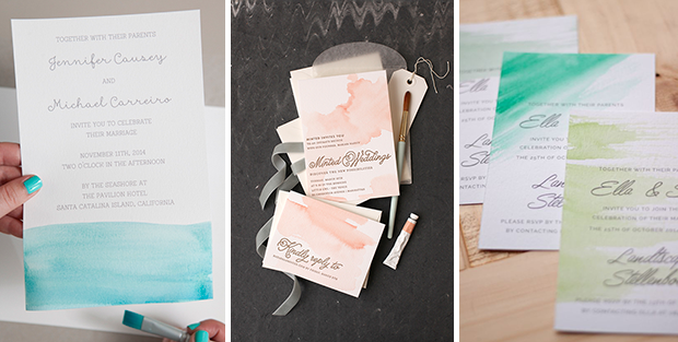 Diy Watercolor Wedding Invitations At Paintingvalley Com Explore