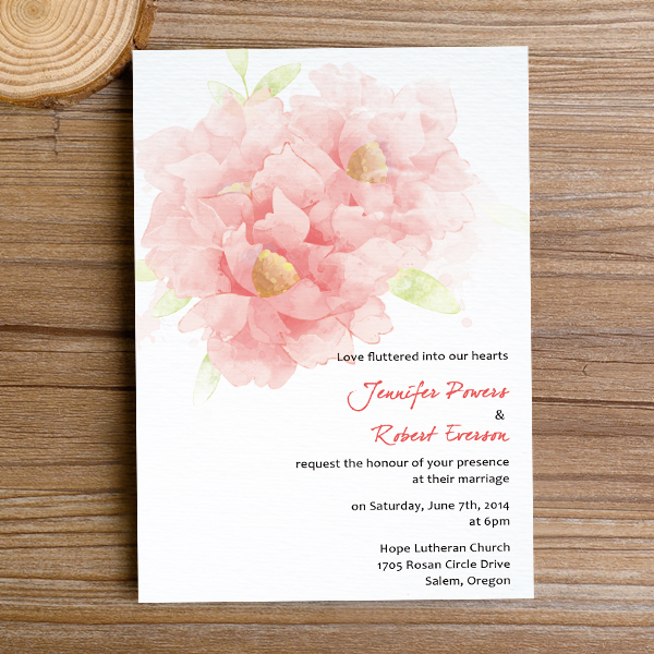 600x600 The Coolest Watercolor Wedding Invitations Of Different Styles - Diy Watercolor Wedding Invitations