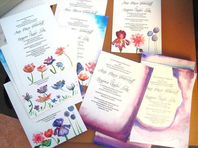 640x480 Diy Watercolor Invitations Visorgede.co - Diy Watercolor Wedding Invitations
