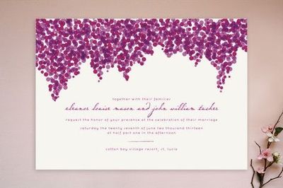 400x266 Bougainvillea Wedding Invitations - Diy Watercolor Wedding Invitations