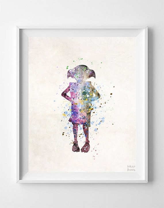 Dobby Watercolor at PaintingValley.com | Explore collection of Dobby ...