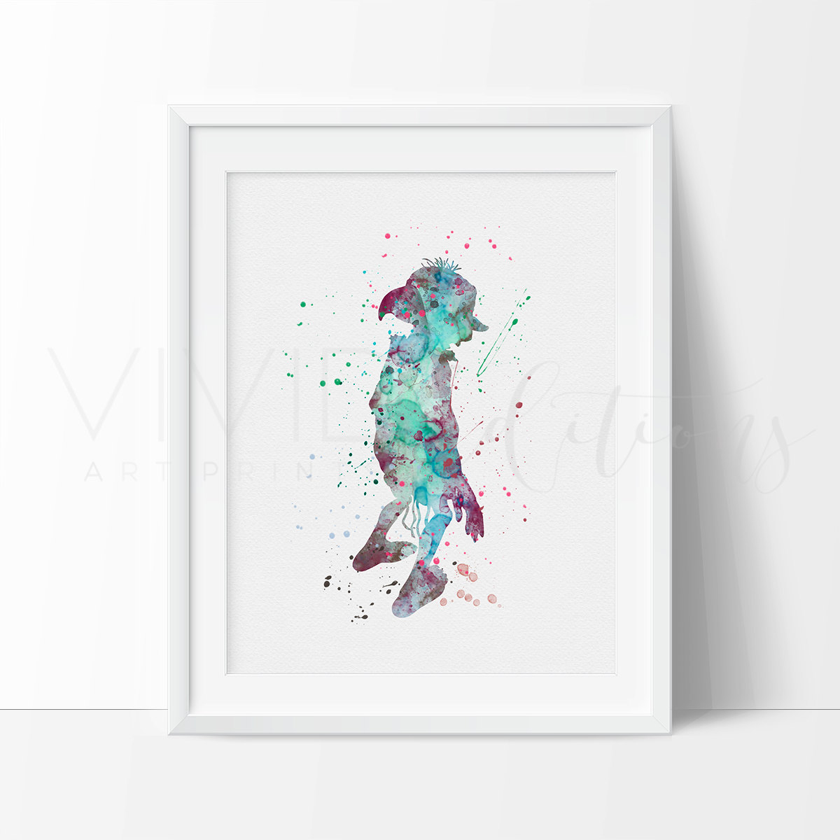 1200x1200 Harry Potter Dobby Watercolor Nursery Art Print, Kids Wall Art - Dobby Watercolor