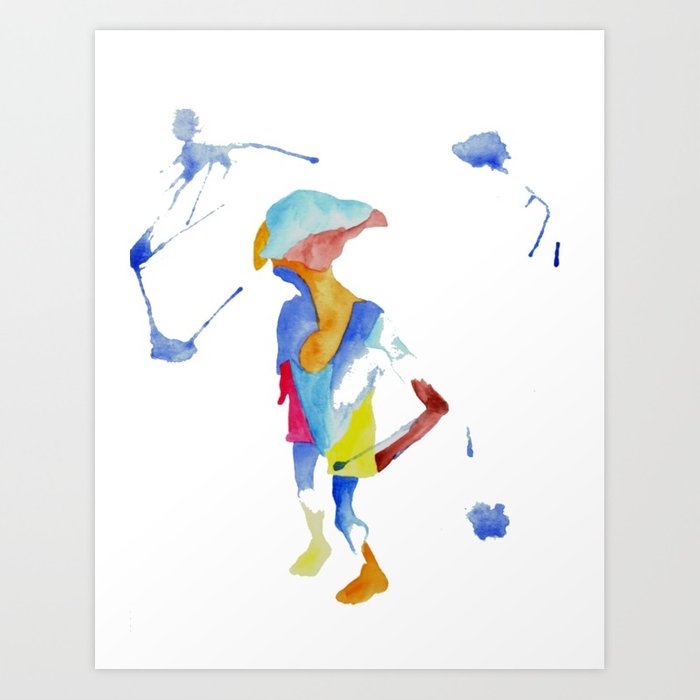 700x700 Dobby Art Print By Zwardart Society6 - Dobby Watercolor