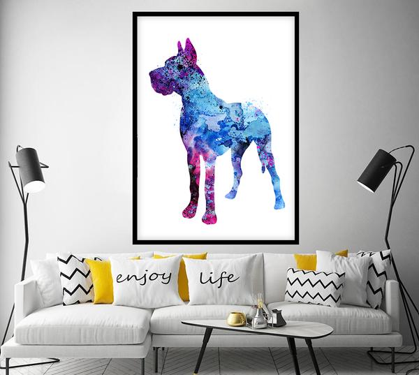 Doberman Watercolor at PaintingValley.com | Explore collection of ...