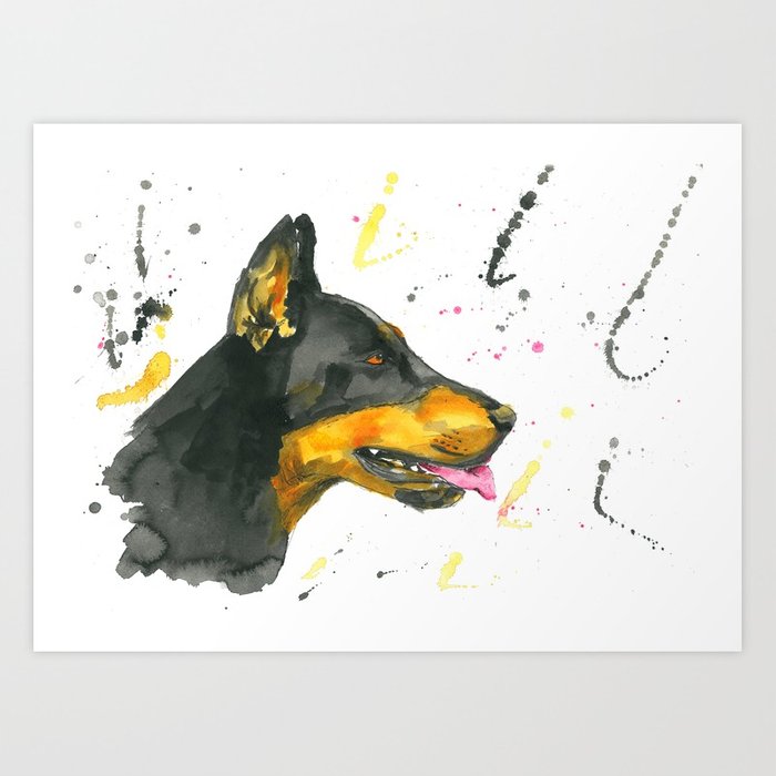 700x700 Doberman - Doberman Watercolor