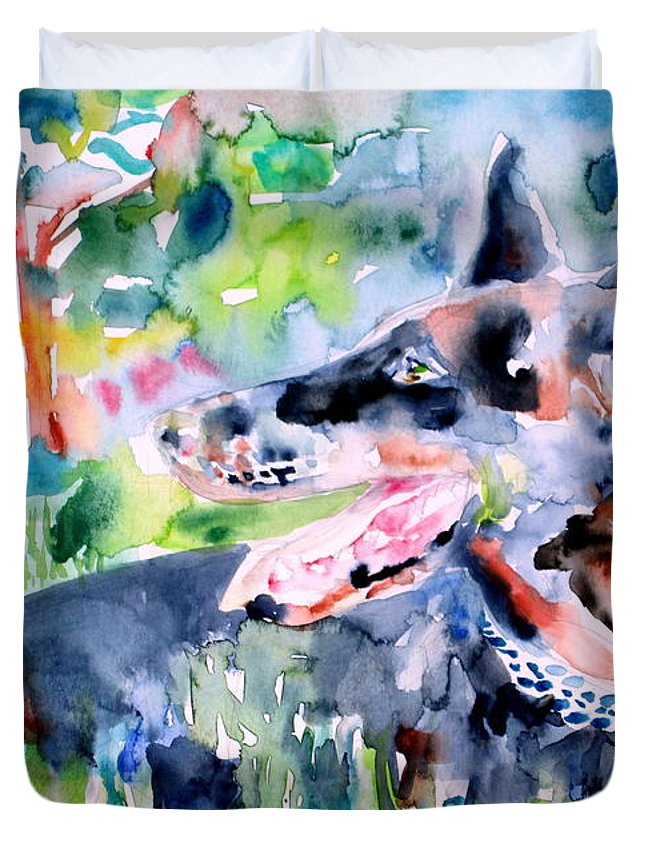 645x853 Doberman - Doberman Watercolor