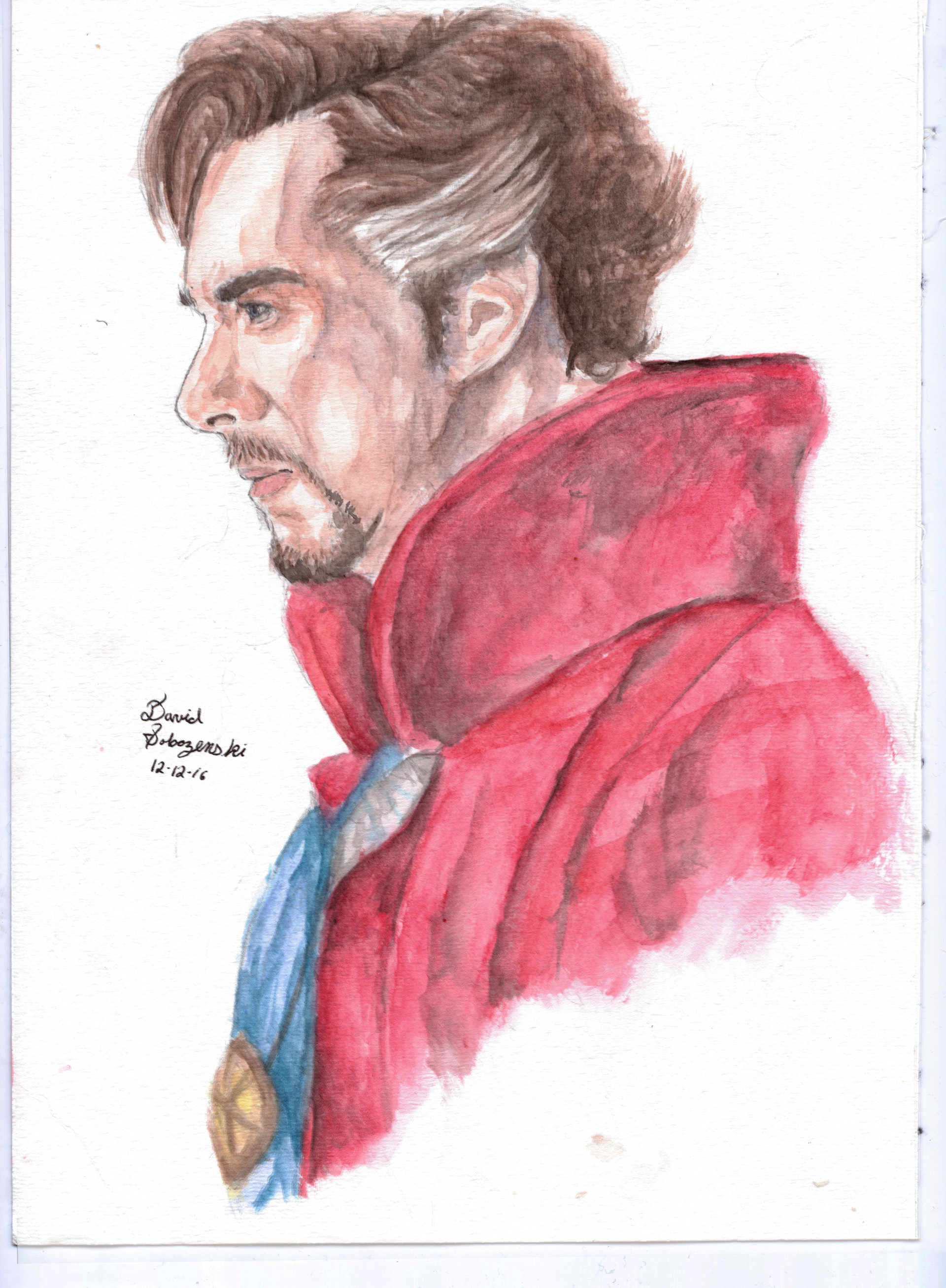 1920x2613 David Sobozenski - Doctor Who Watercolor