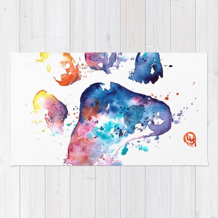 700x700 Dog Paw - Dog Paw Watercolor