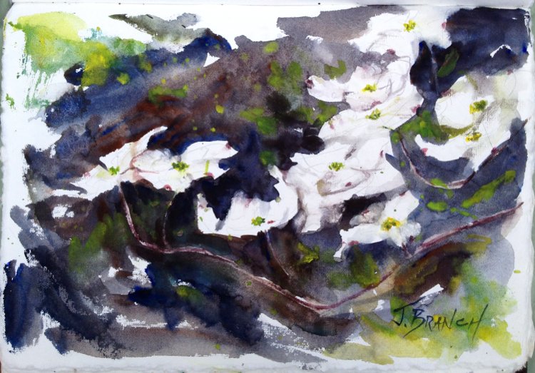 750x523 Dogwood Flowers Watercolor Painting Tutorial - Dogwood Watercolor Paintings