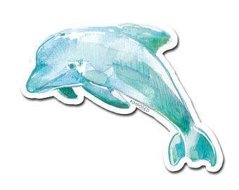 340x270 Watercolor Dolphin Etsy - Dolphin Watercolor