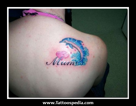 443x346 Dolphin Tattoo Designs For Women - Dolphin Watercolor Tattoo