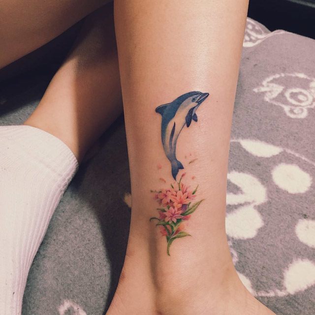 640x640 Tattoo Dolphin Best Tattoo Ideas Gallery - Dolphin Watercolor Tattoo