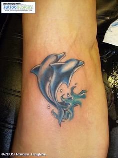 236x314 Watercolor Tattoo Dolphin - Dolphin Watercolor Tattoo