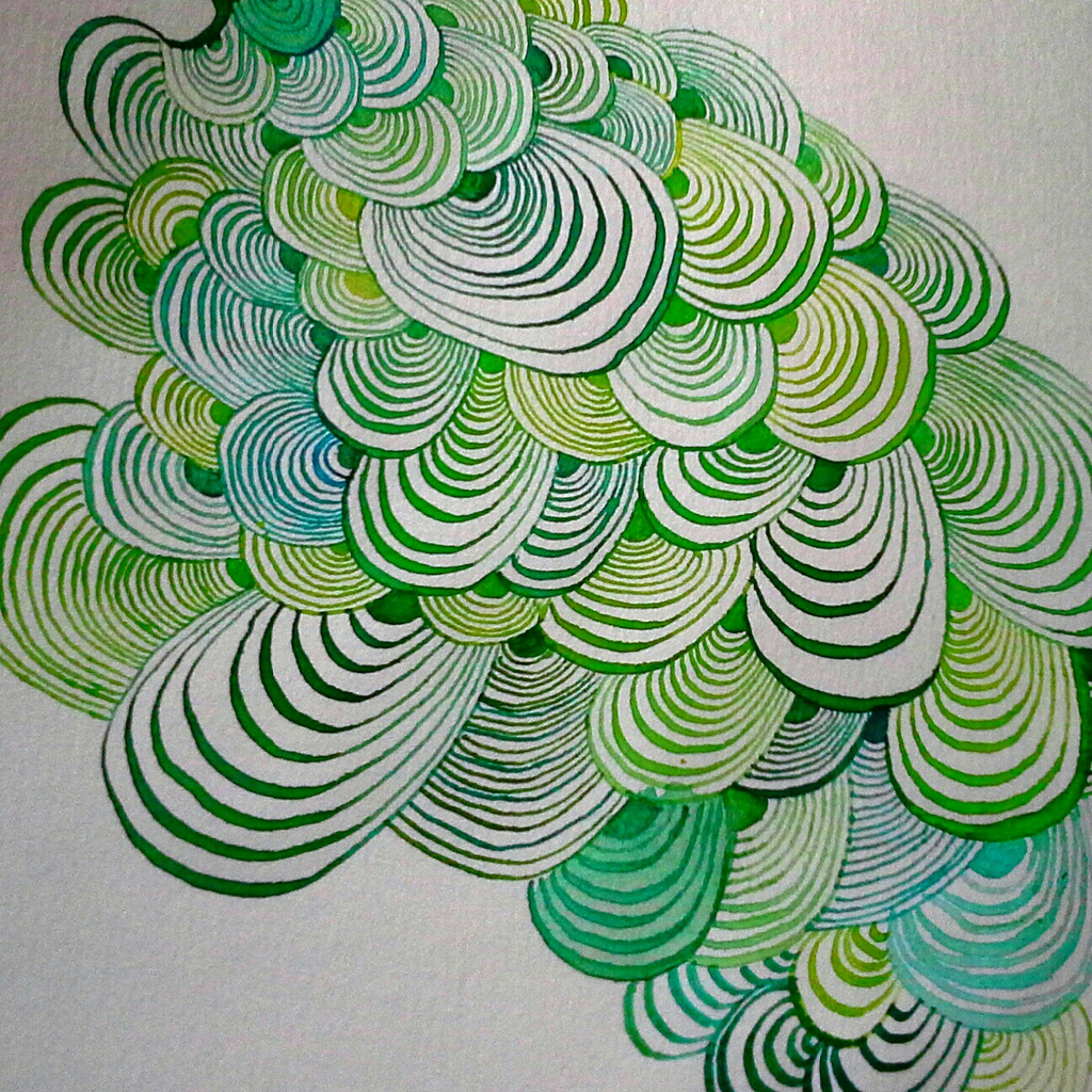 1024x1024 Watercolor Doodle Simone~777 - Doodle Watercolor