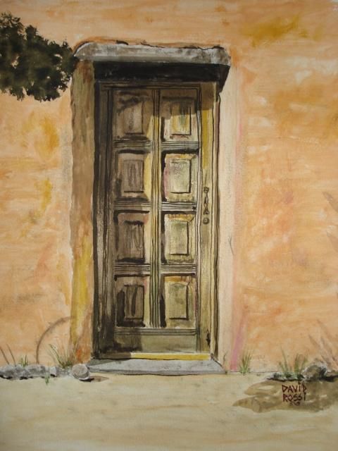 480x640 The Door (David Rossi) - Door Watercolor