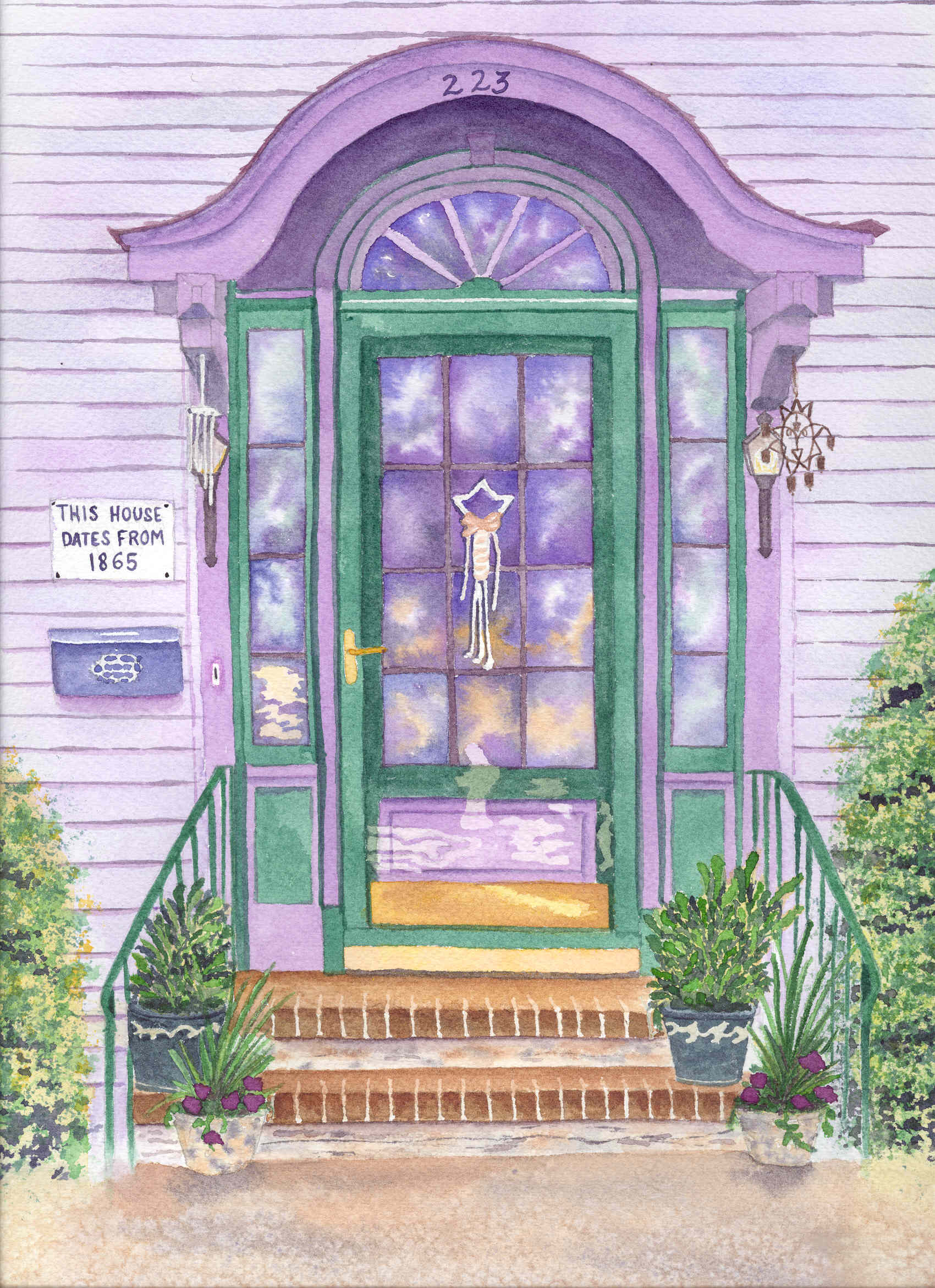 1700x2340 Watercolor - Door Watercolor