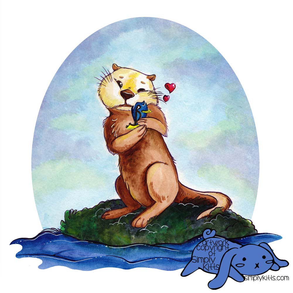 1000x1000 Dory Simply Kitts Illustrations - Dory Watercolor