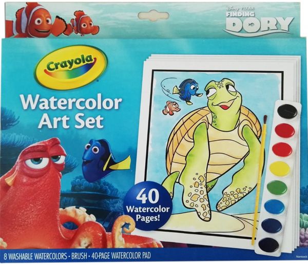 600x517 Souq Crayola Finding Dory 04 6892 Watercolour Paper Set Uae - Dory Watercolor