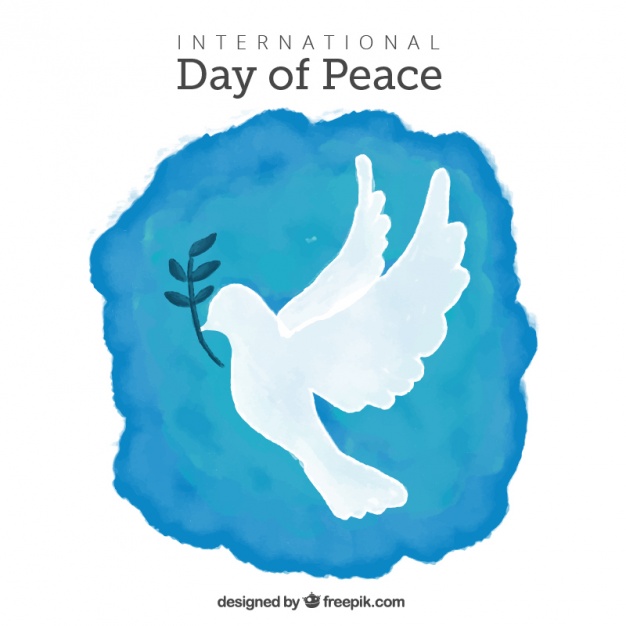626x626 Watercolor Background With Dove And Olive Branch Vector Free - Dove Watercolor